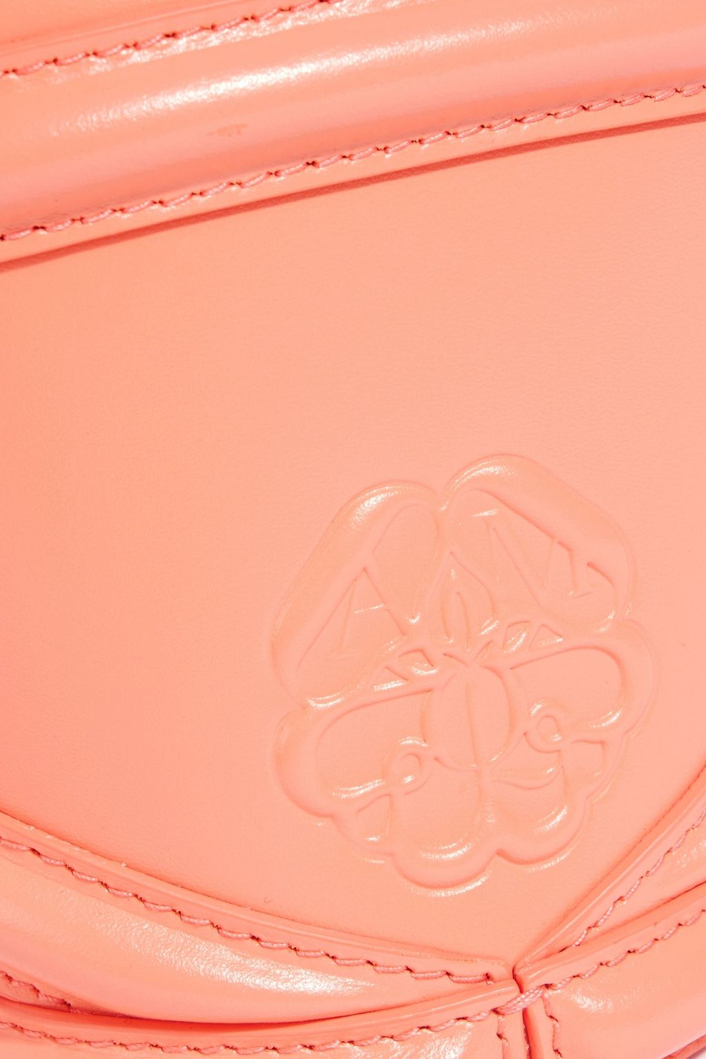 MCQUEEN The Curve micro leather cross-body bag