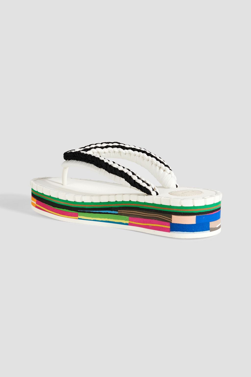 CHLOÉ Lou crochet platform flip flops