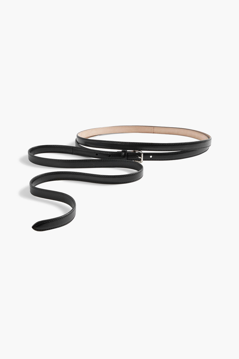 Alexander Mcqueen Leather Belt In Black