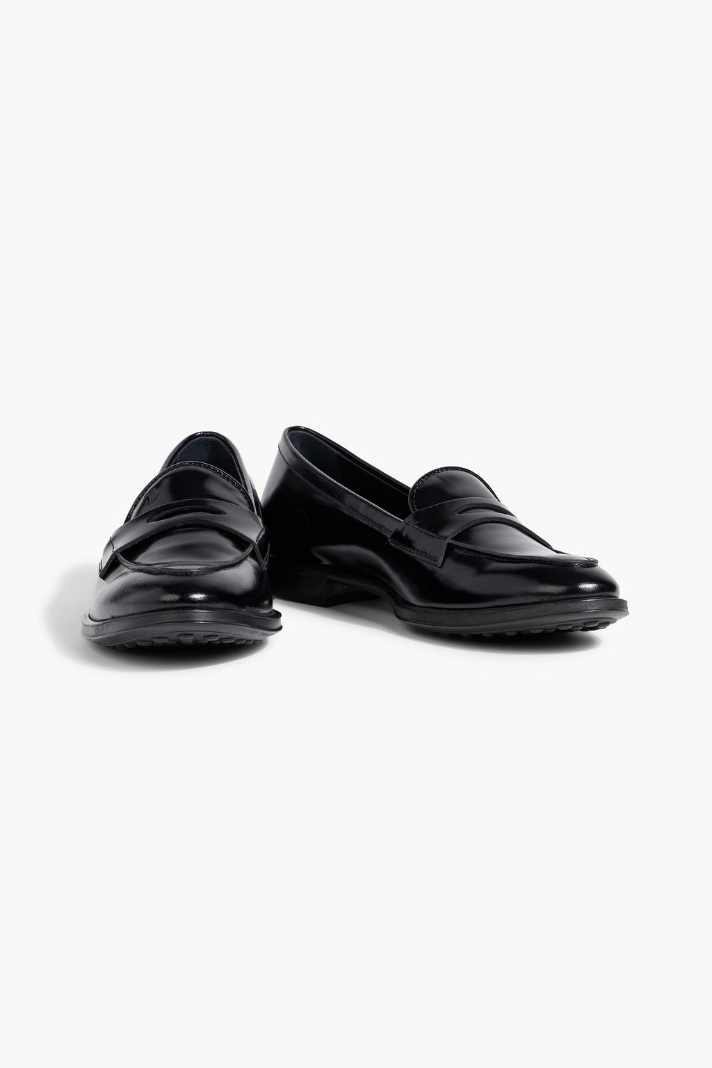 TOD'S Glossed-leather loafers