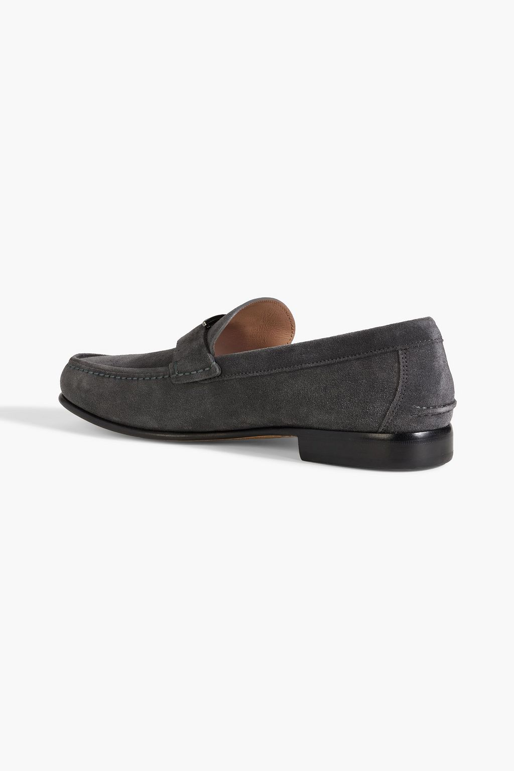 FERRAGAMO Prerov embellished suede loafers