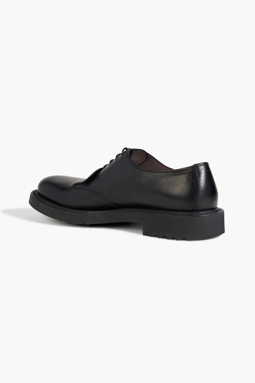 FERRAGAMO Lux pebbled-leather brogues
