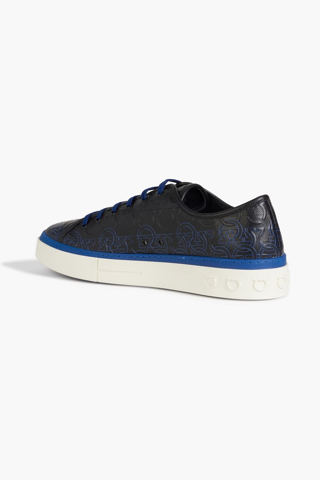 FERRAGAMO Pearce embossed leather sneakers