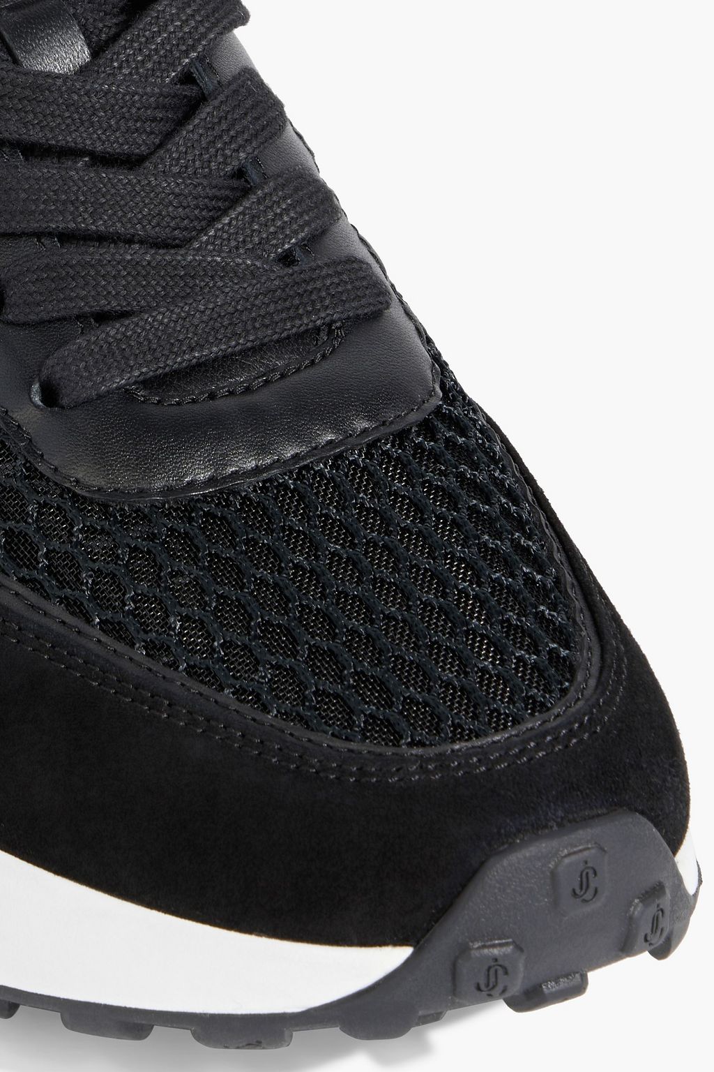 JIMMY CHOO Memphis mesh, leather and suede sneakers | THE OUTNET JIMMY CHOO Memphis mesh, leather and suede sneakers | THE OUTNET