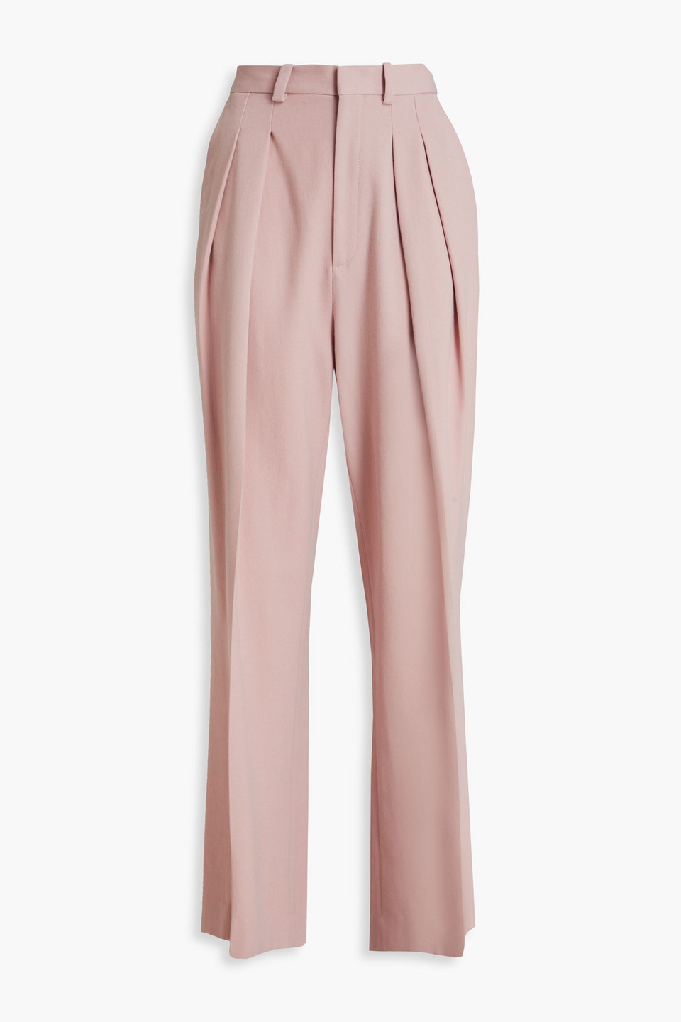 Victoria Beckham High-rise Wide-leg Pants In Rougefarben