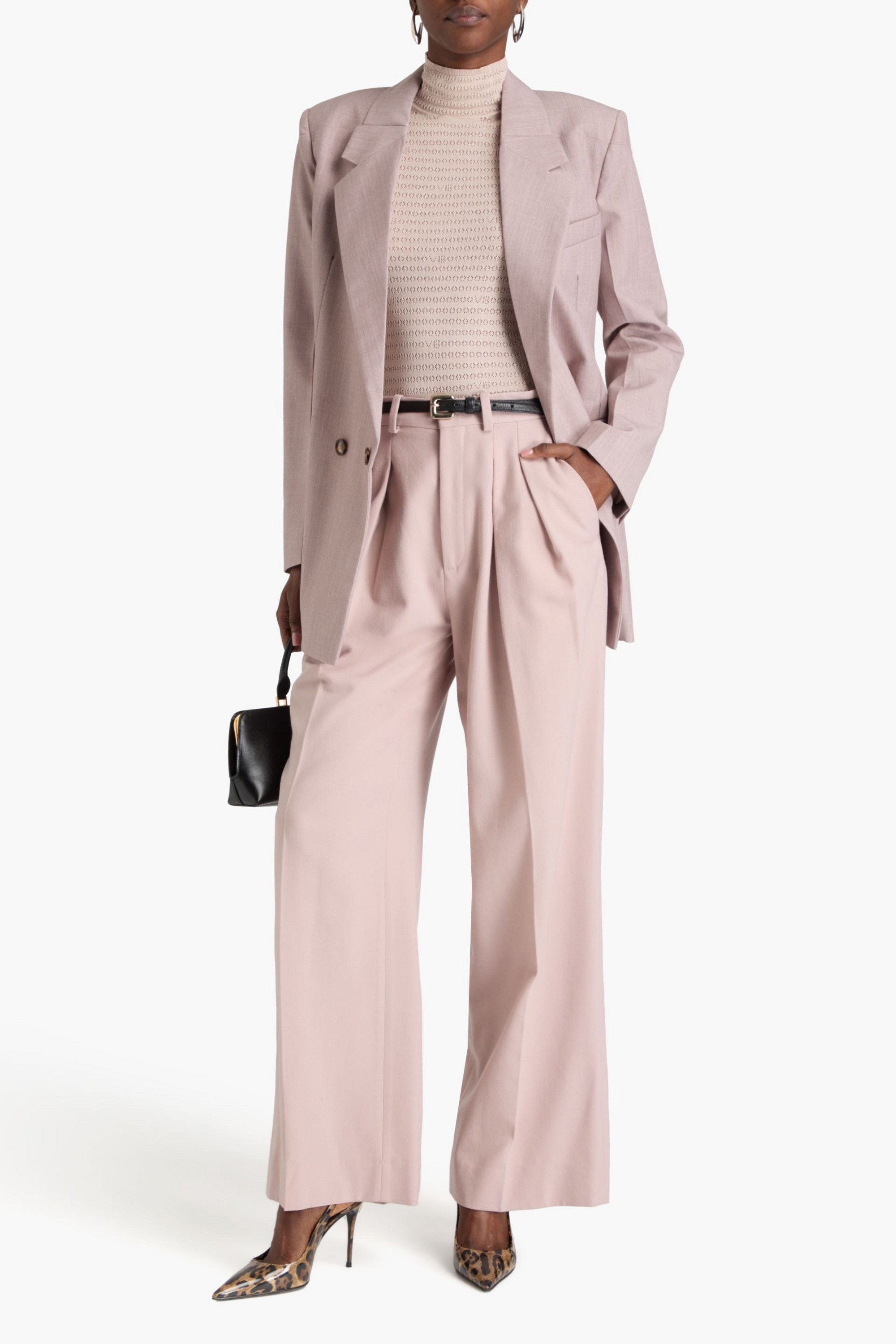 Victoria Beckham Crepe wide-leg pants