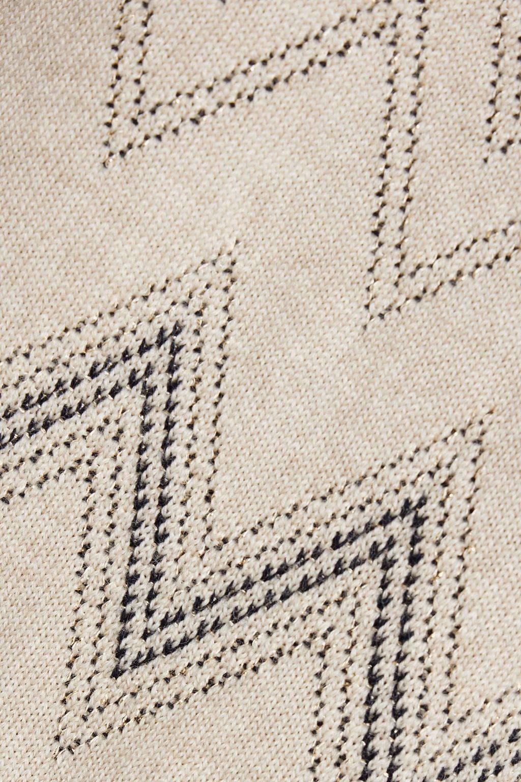 MISSONI Metallic jacquard-knit wool-blend wide-leg pants