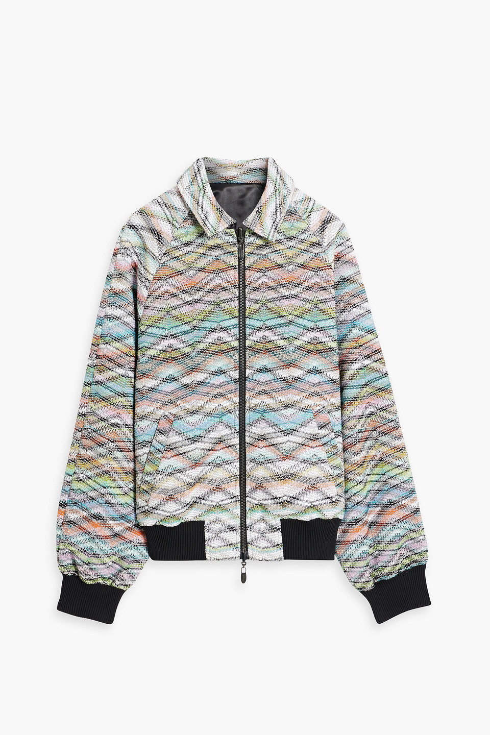 Missoni Zigzag-woven Reversible Bomber Jacket In Multicolor