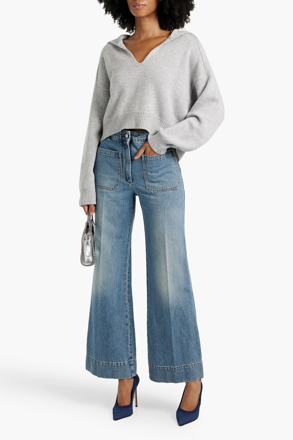 VICTORIA BECKHAM Alina high-rise wide-leg jeans