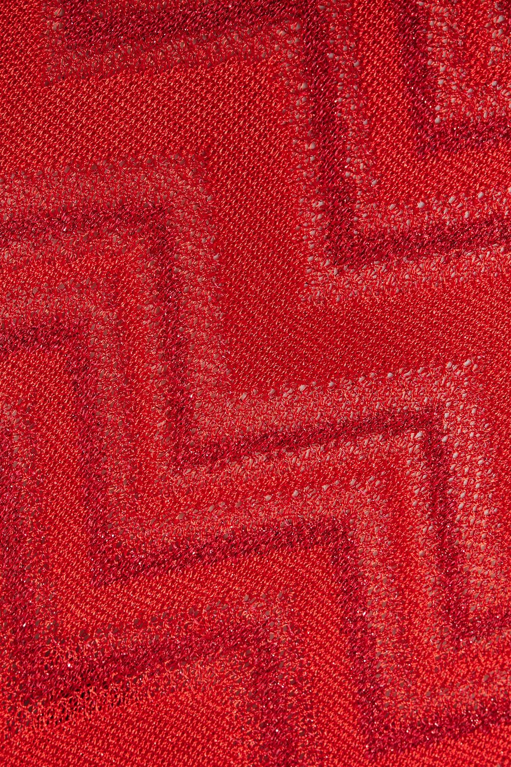 MISSONI Metallic crochet-knit skirt