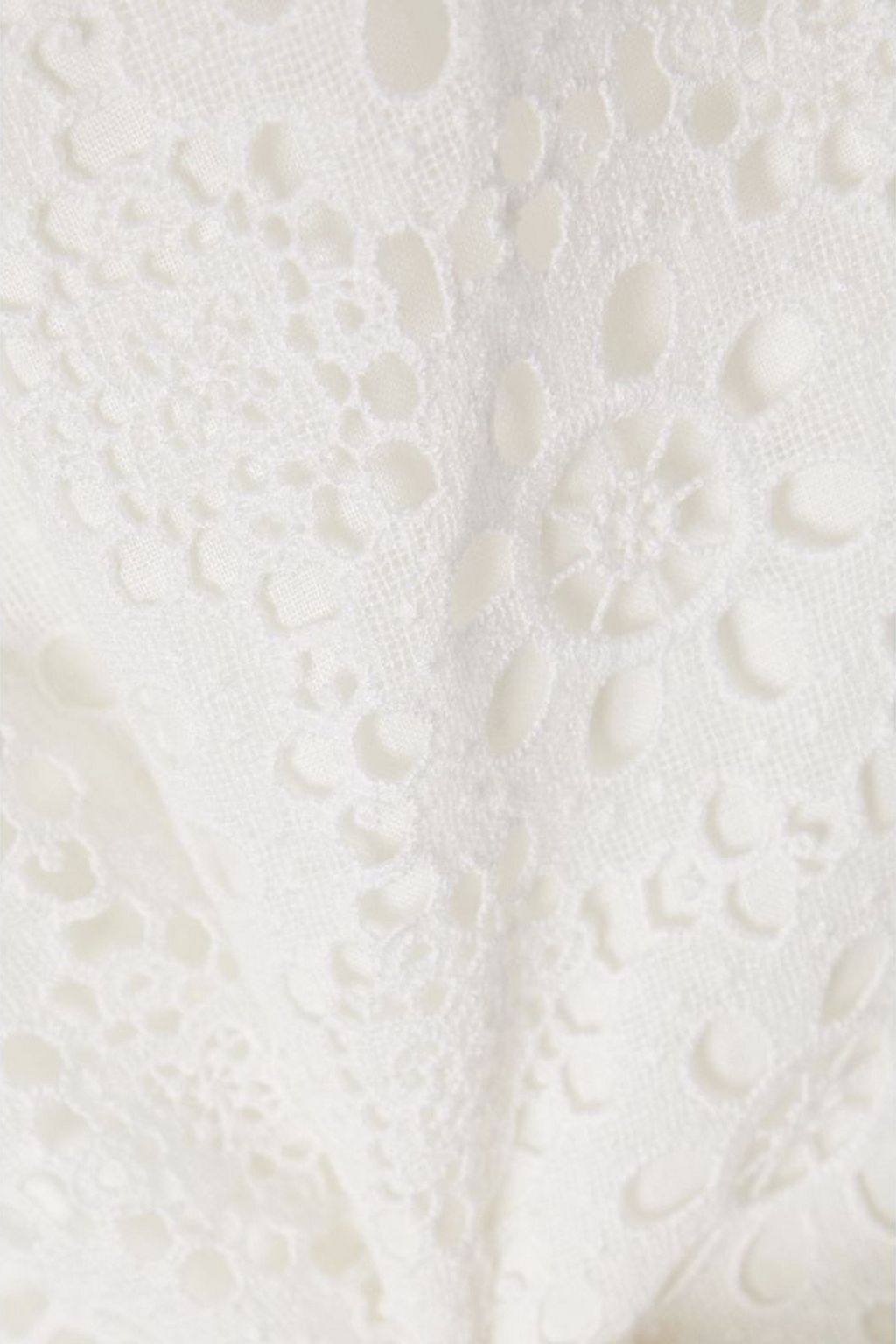 ERDEM Ivetta broderie anglaise cotton-blend midi skirt