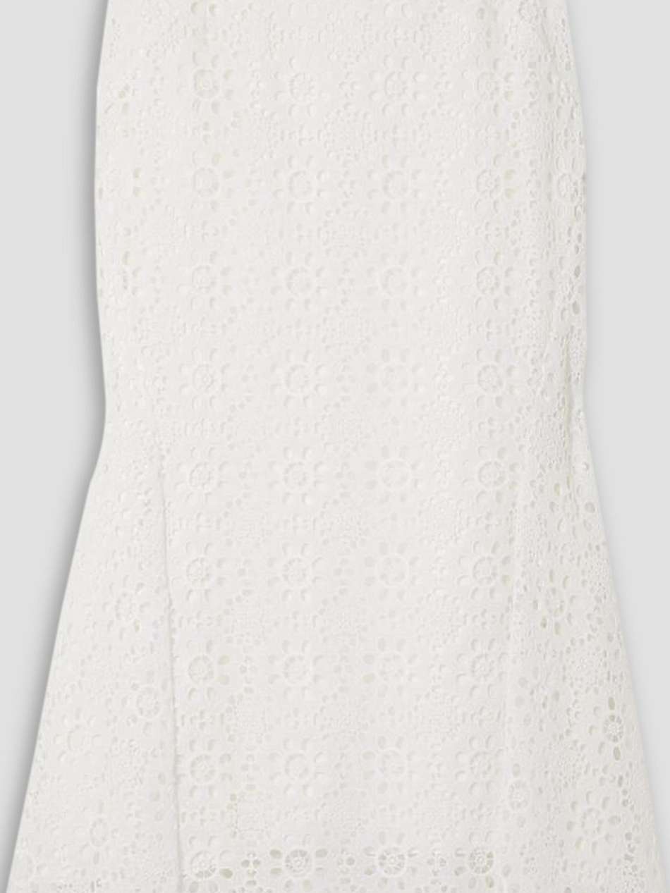 ivetta broderie anglaise cotton-blend midi skirt