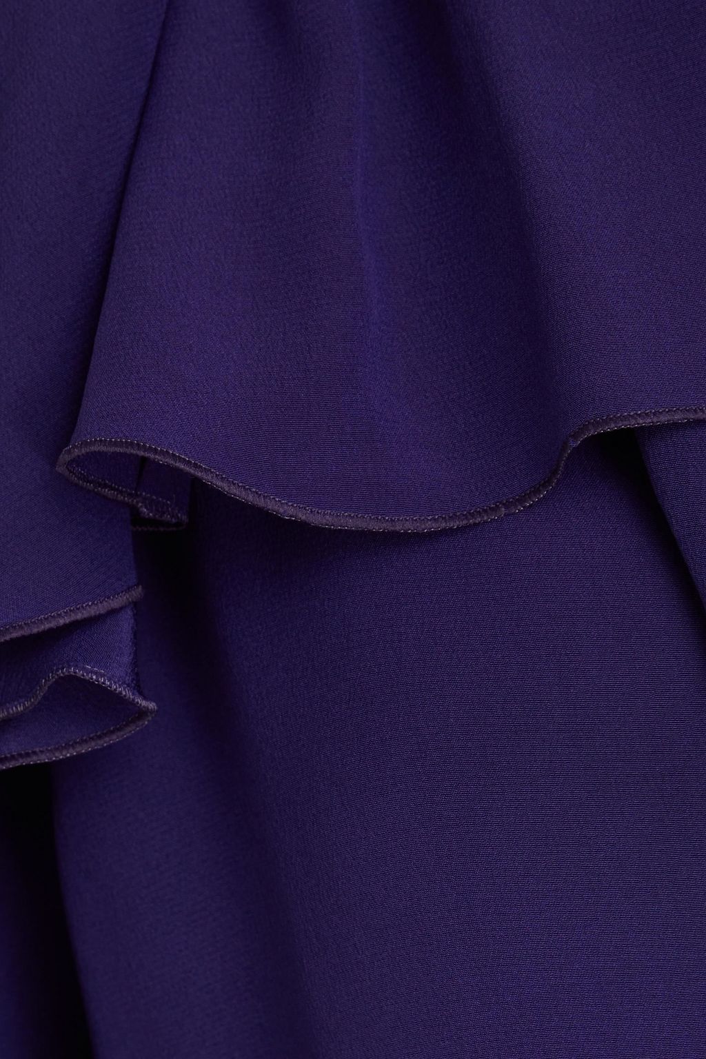 VICTORIA BECKHAM Ruffled silk-crepe blouse