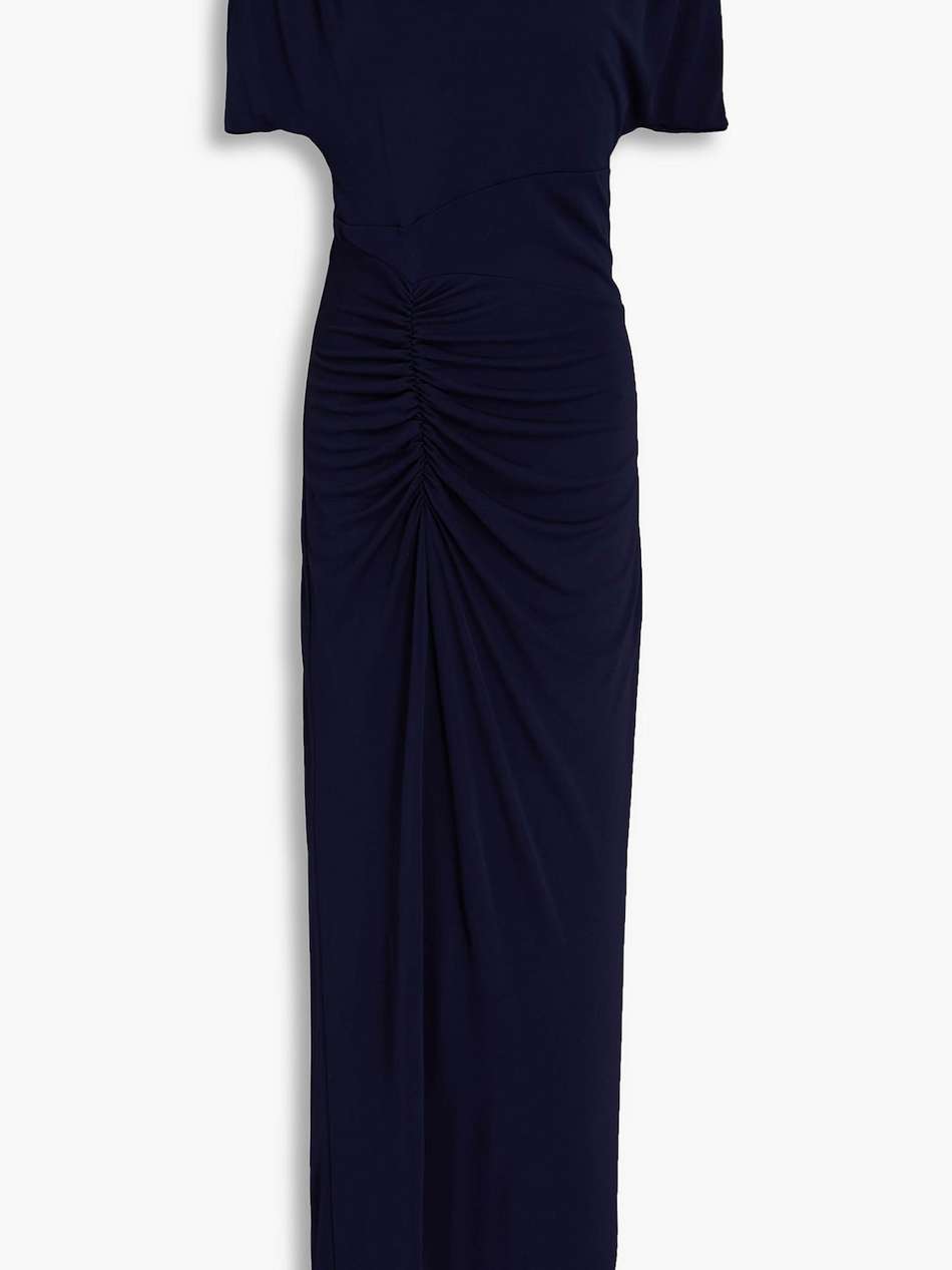 gertrude ruched jersey maxi dress