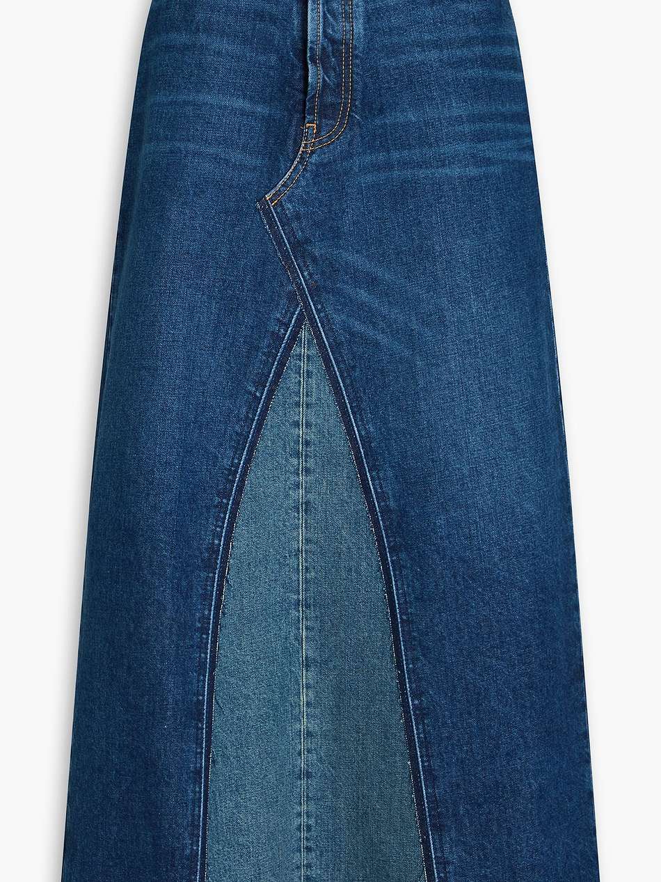 denim maxi skirt