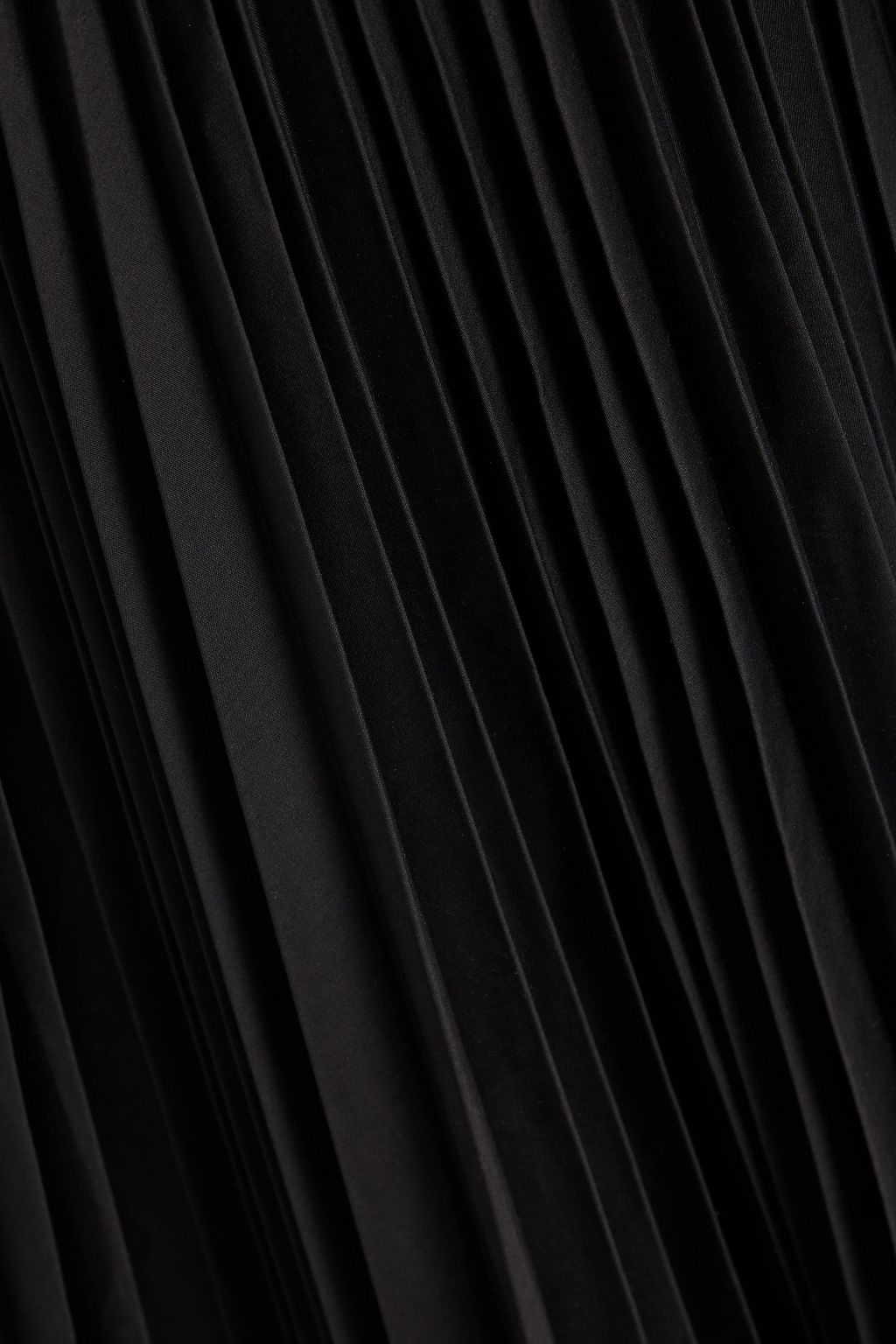 THEORY Pleated poplin midi skirt
