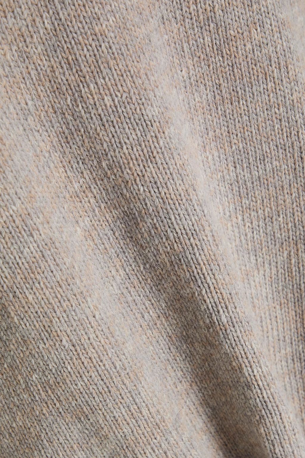 MM6 MAISON MARGIELA كنزة رياضية بفتحات من مزيج الصوف بتصميم مزركش