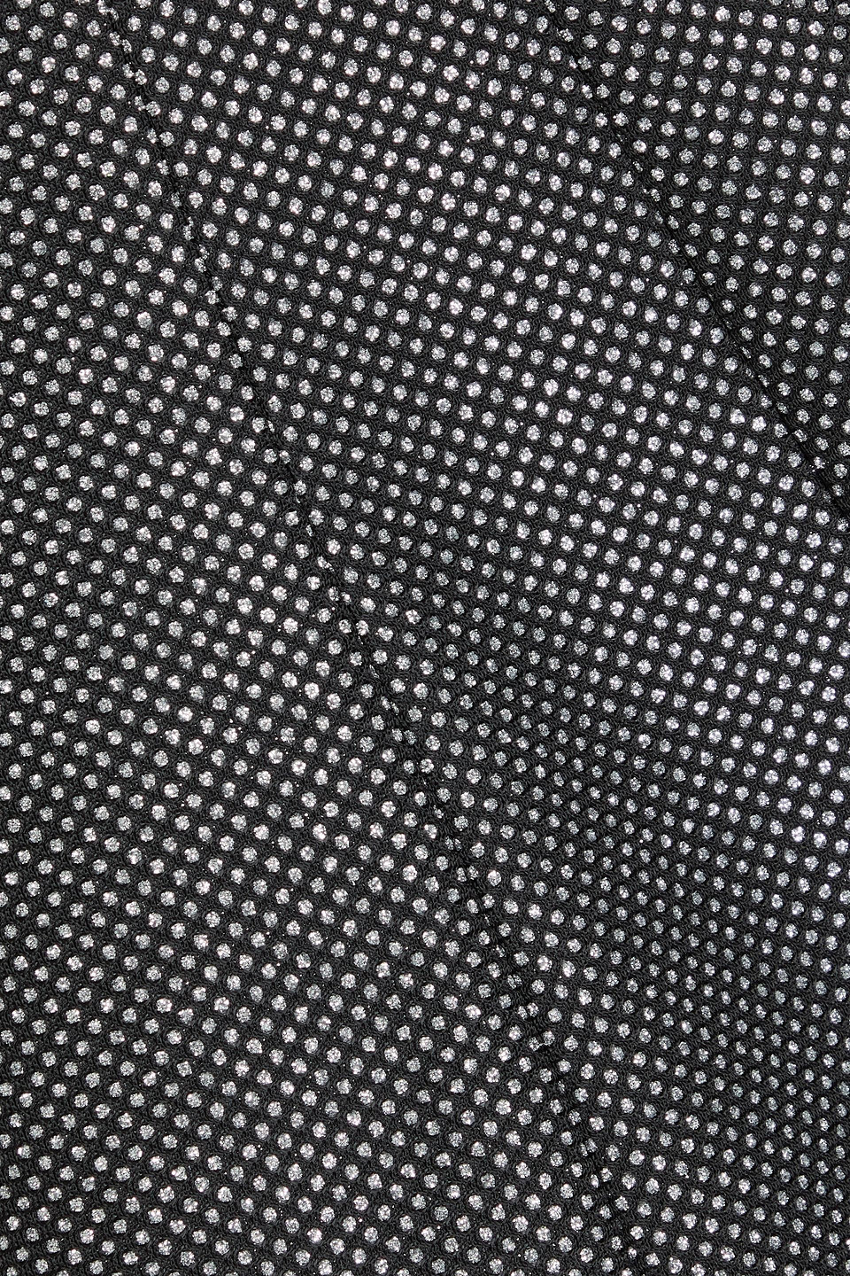 Shop Simkhai Lydie Glittered Polka-dot Crepe Mini Dress In Black
