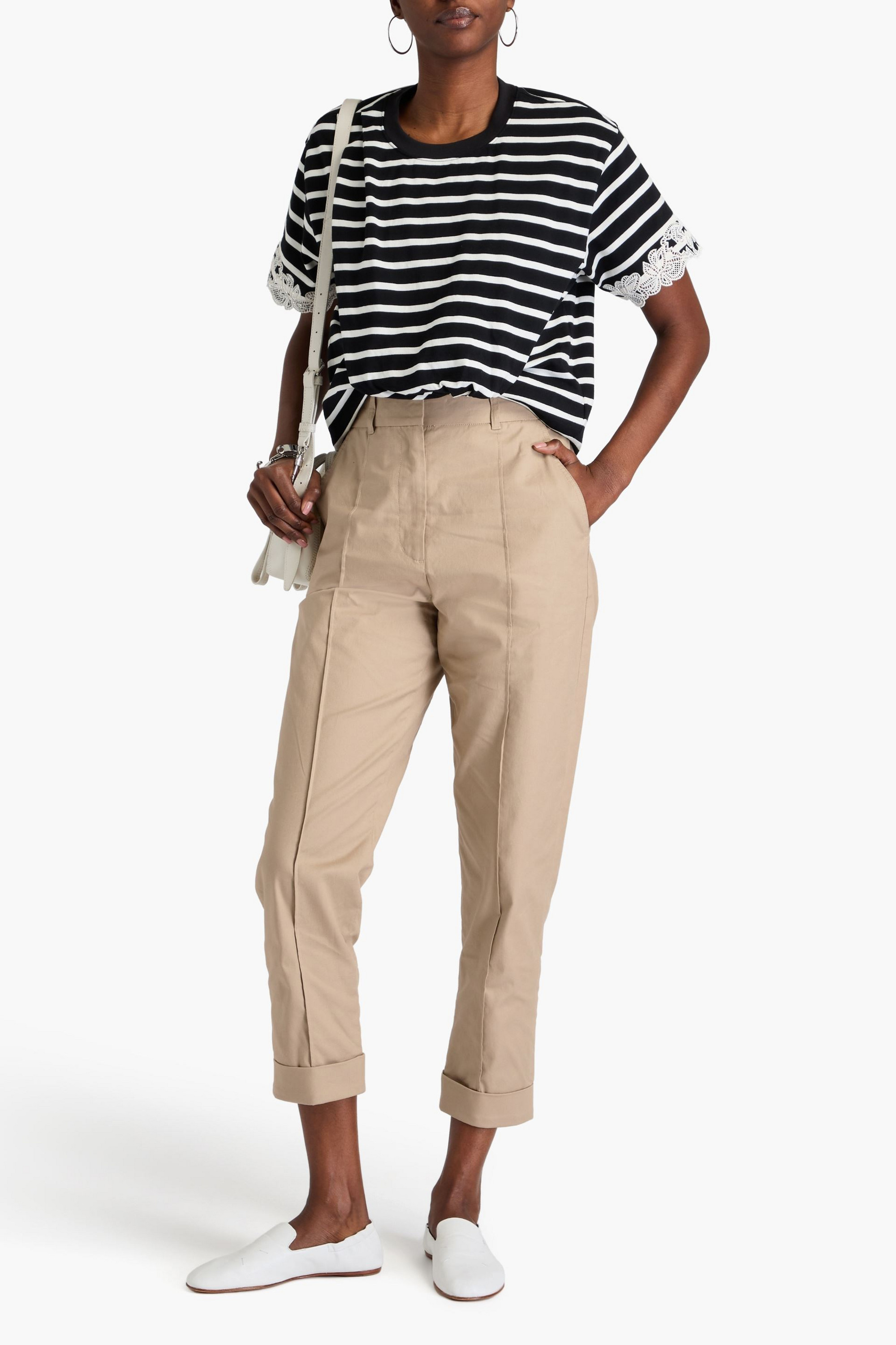 3.1 Phillip Lim Cropped cotton-blend tapered pants