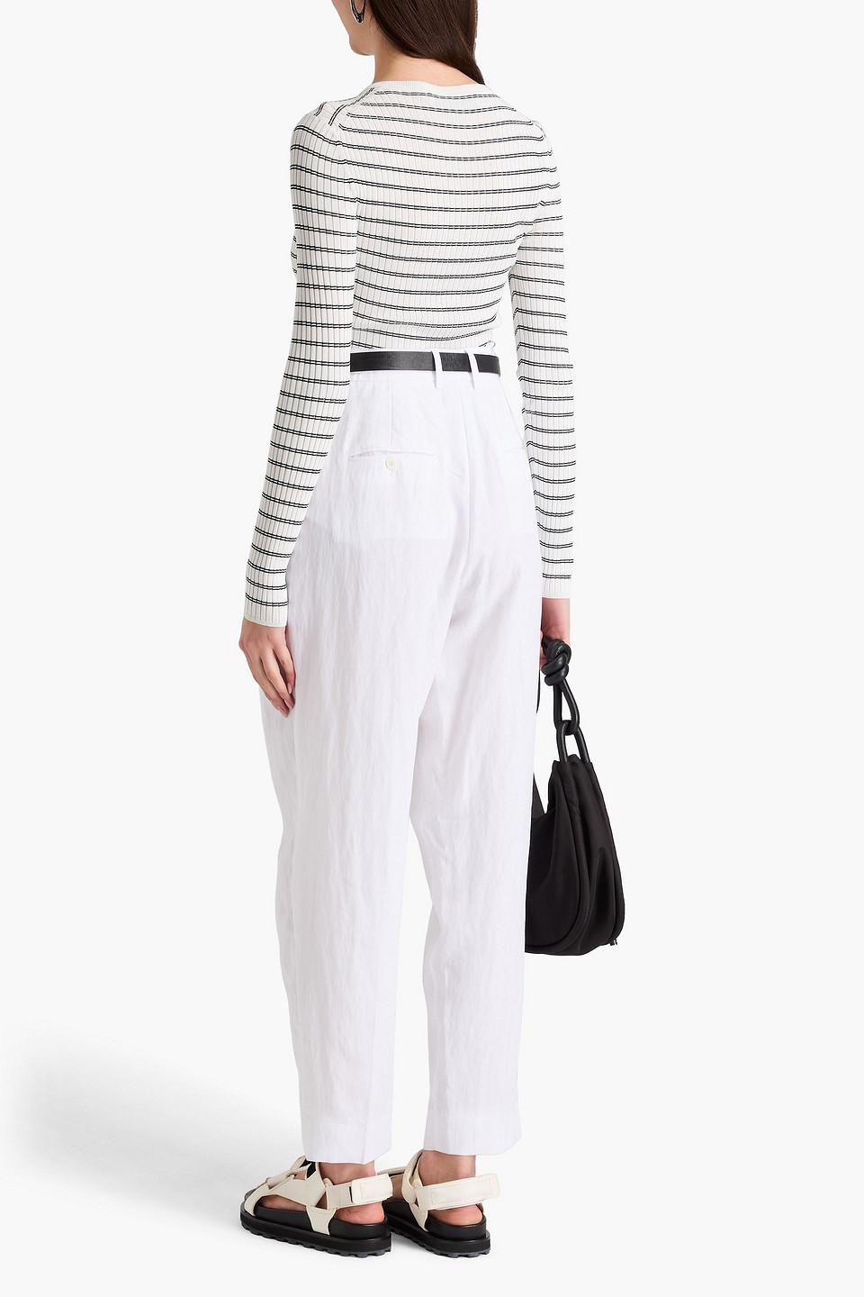 3.1 Phillip Lim Pleated Tencel-blend™ Tapered Pants In White