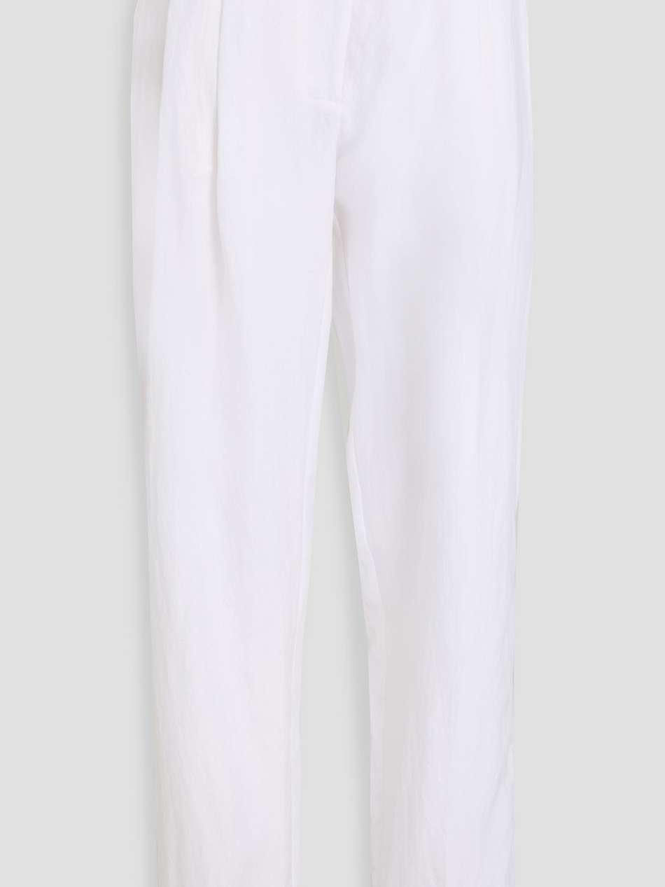 pleated tencel-blend™ tapered pants