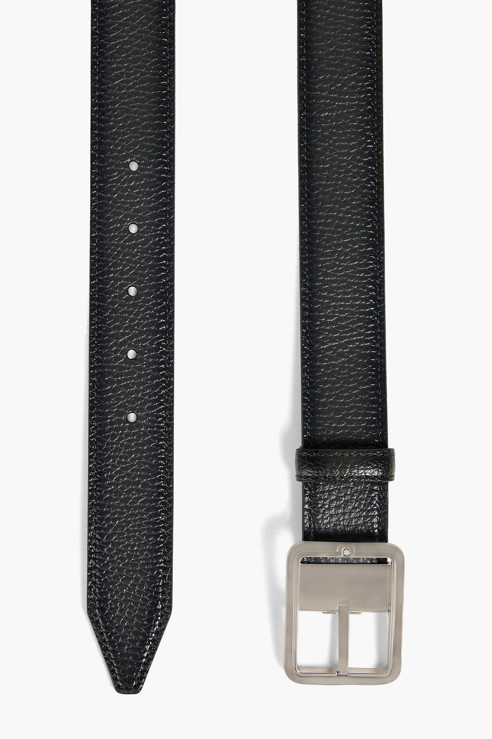  Montblanc - Gürtel Aus Narbenleder - Grau - Onesize 