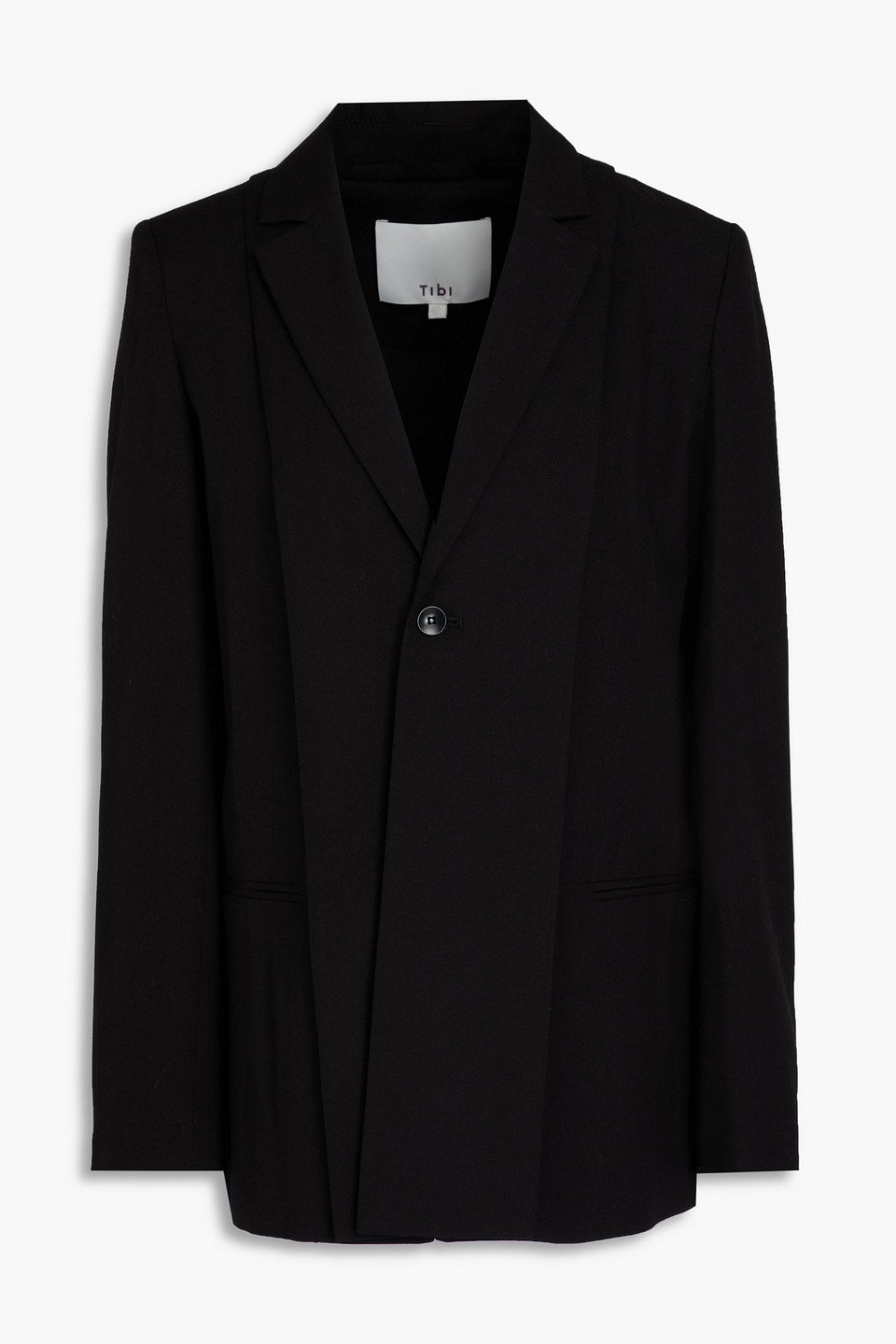 Tibi Wool-twill Blazer In Black
