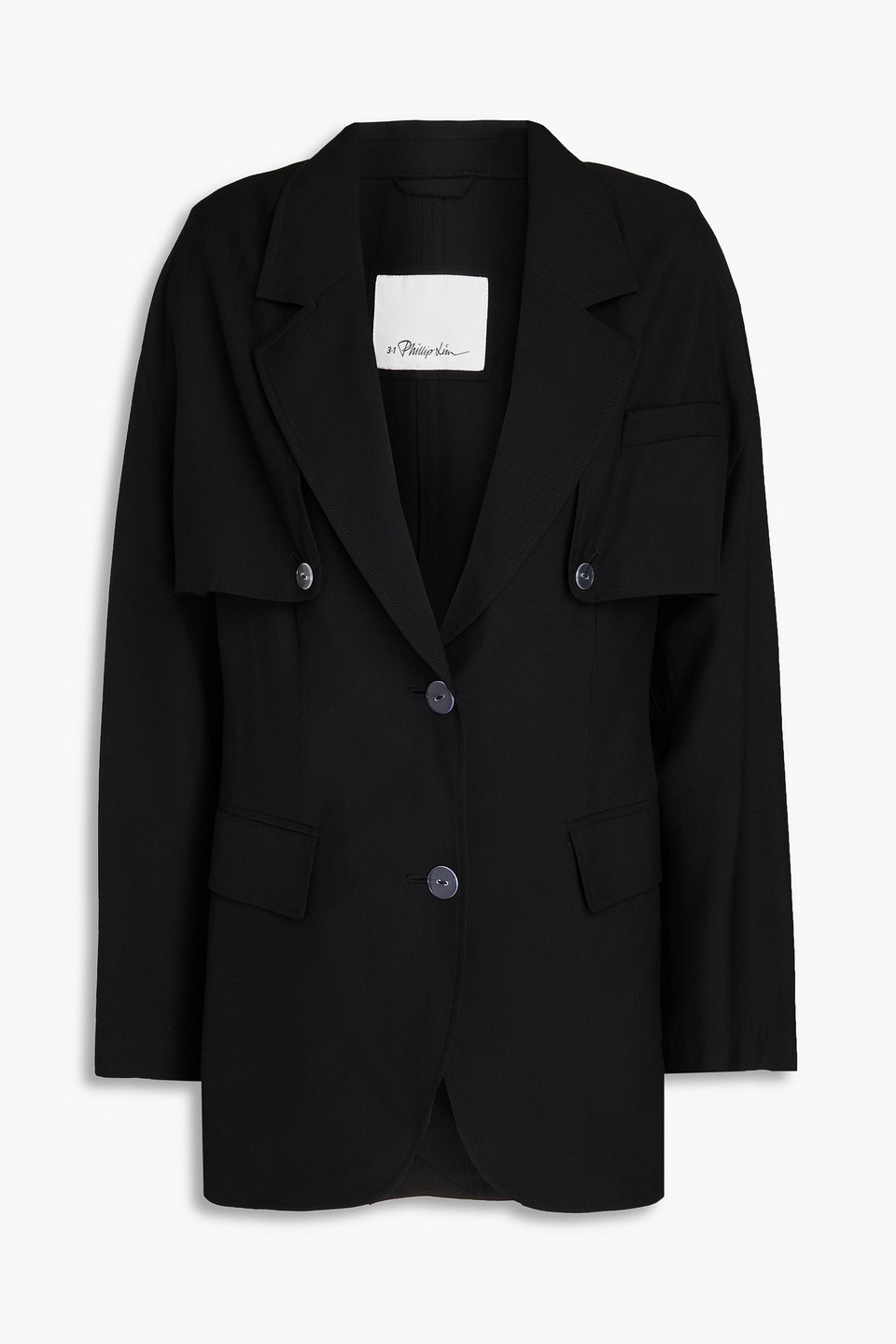 3.1 Phillip Lim Wool-blend Blazer In Black