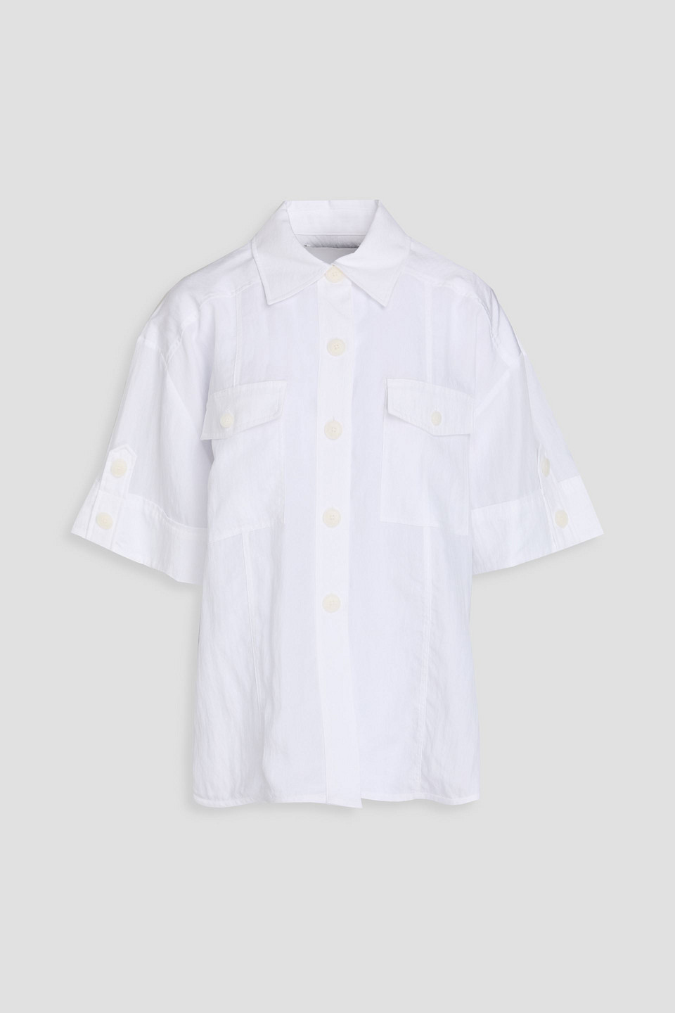 3.1 Phillip Lim Crinkled Tencel™-blend Shirt In White