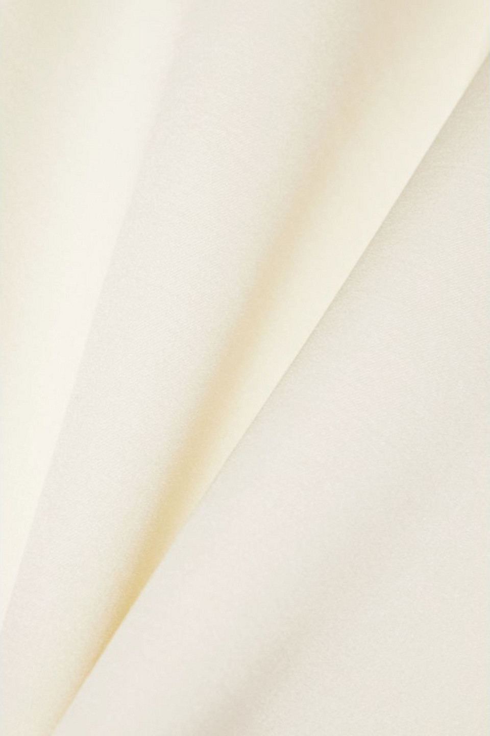 Magda Butrym Silk Satin-trimmed Wool Blazer In Ivory