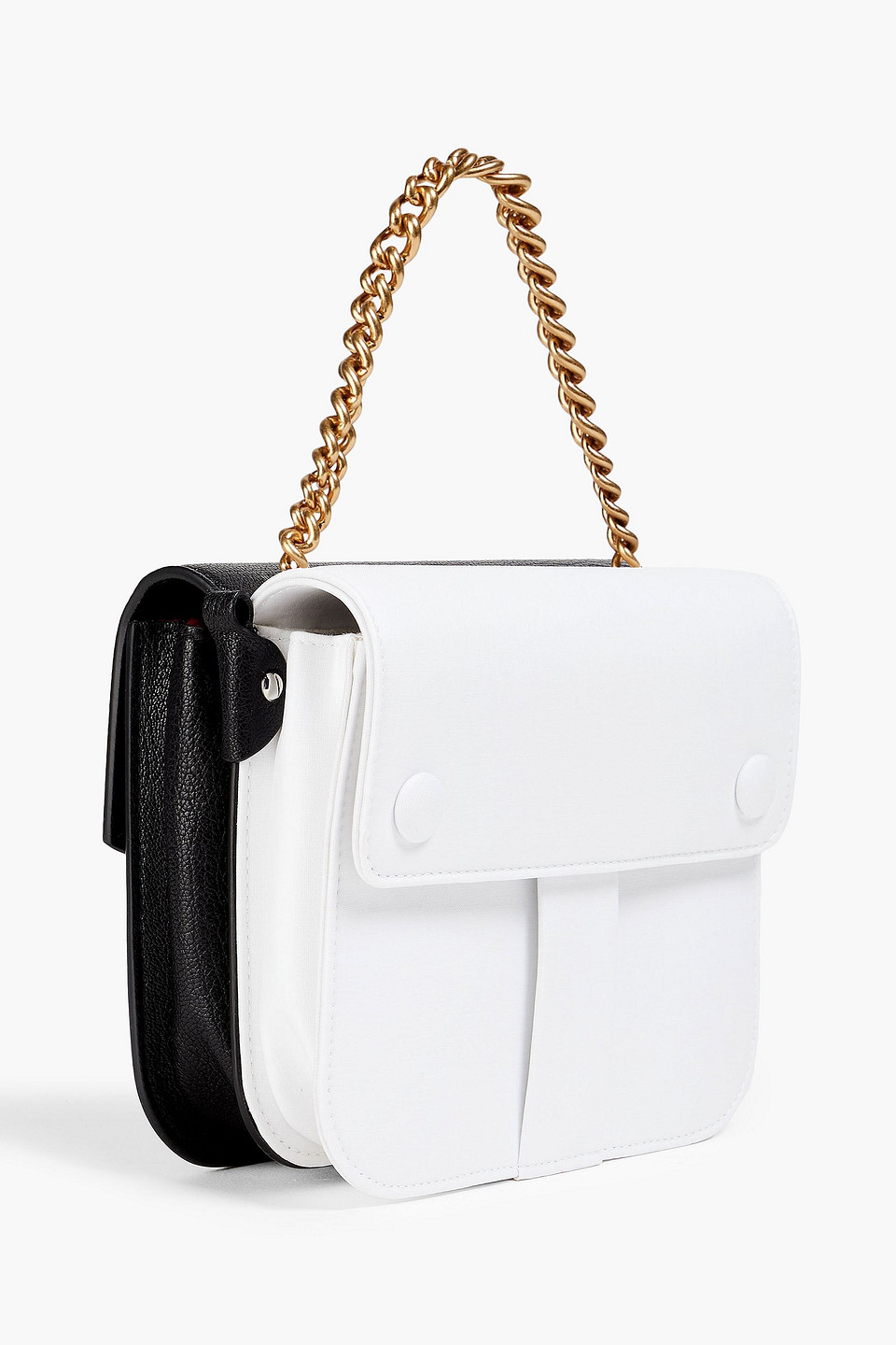 Maison Margiela Two-tone Shoulder Bag In Schwarz