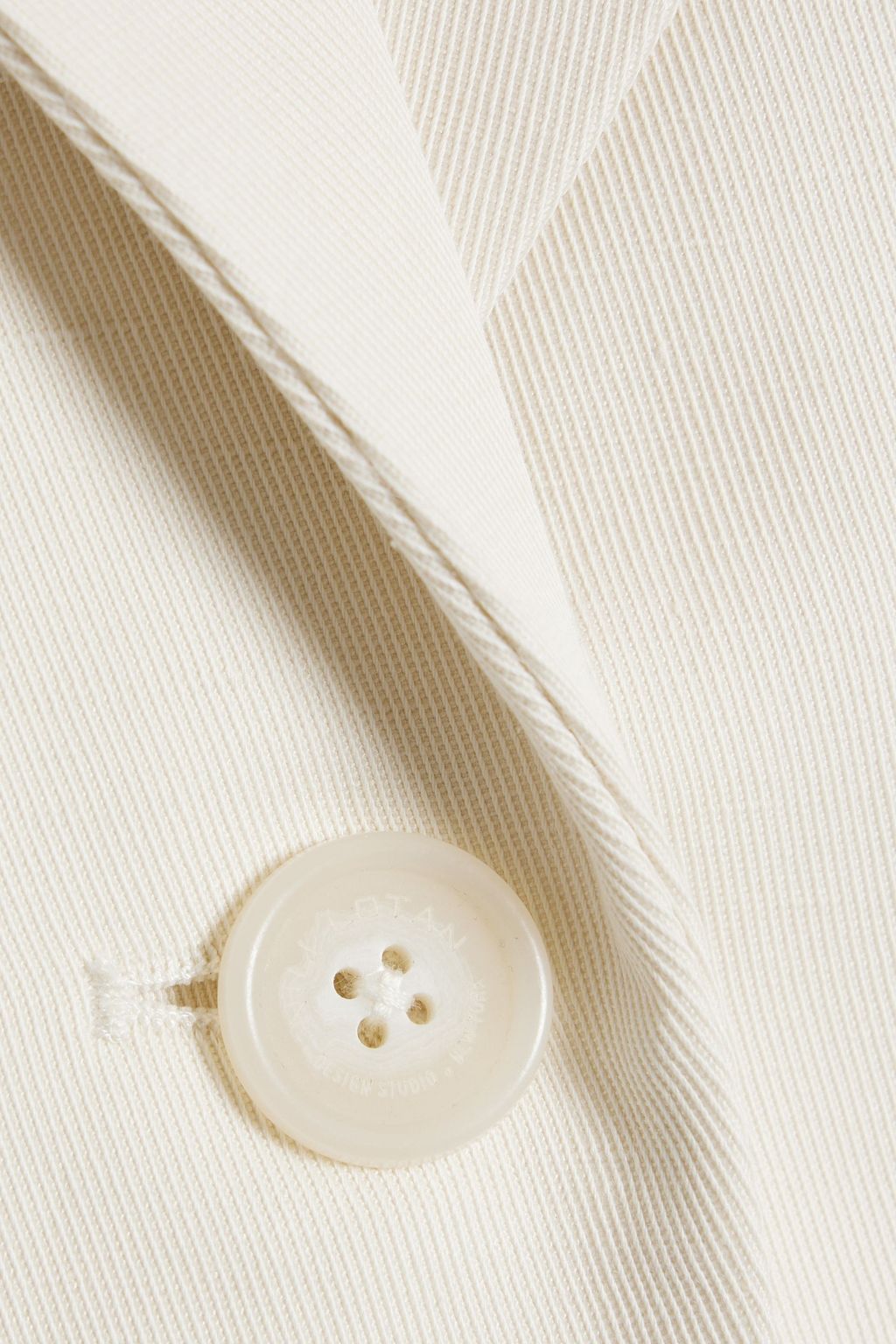 NILI LOTAN Glenn cotton and linen-blend twill coat