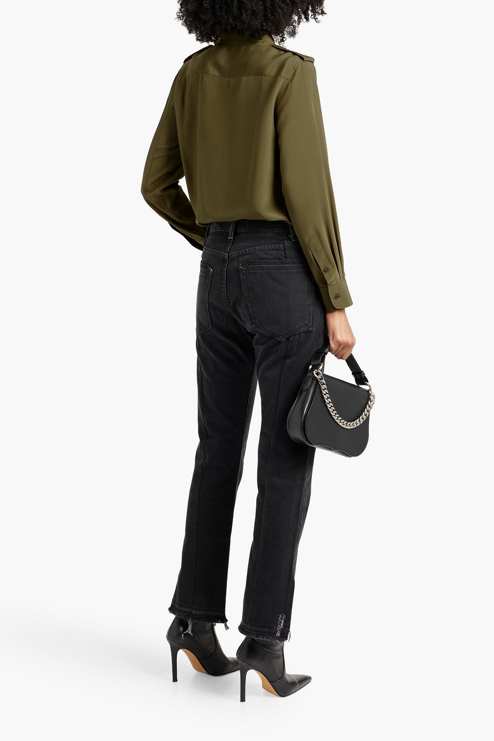 NILI LOTAN JEANETTE SILK SHIRT