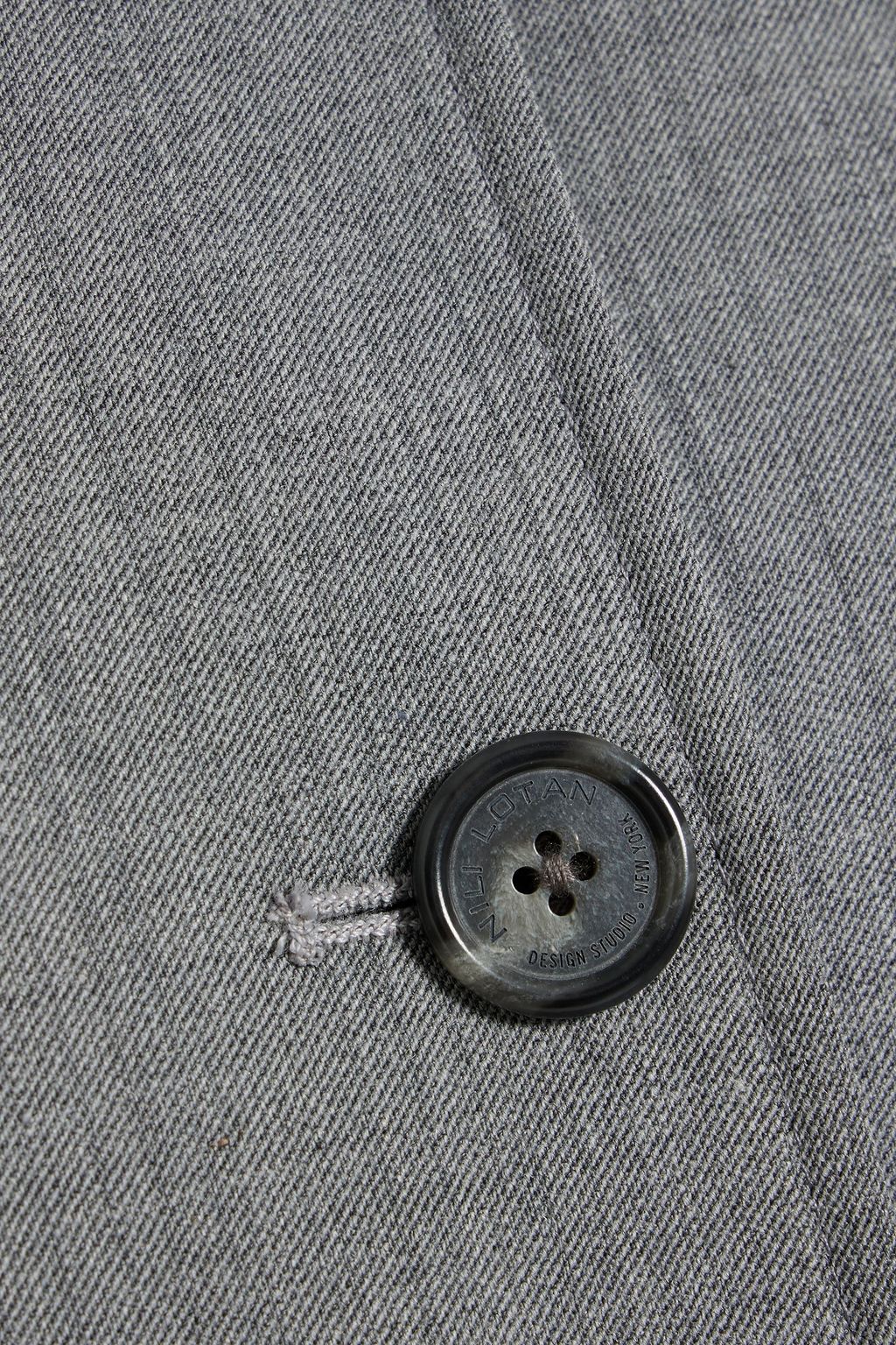 NILI LOTAN Adrien mélange twill coat