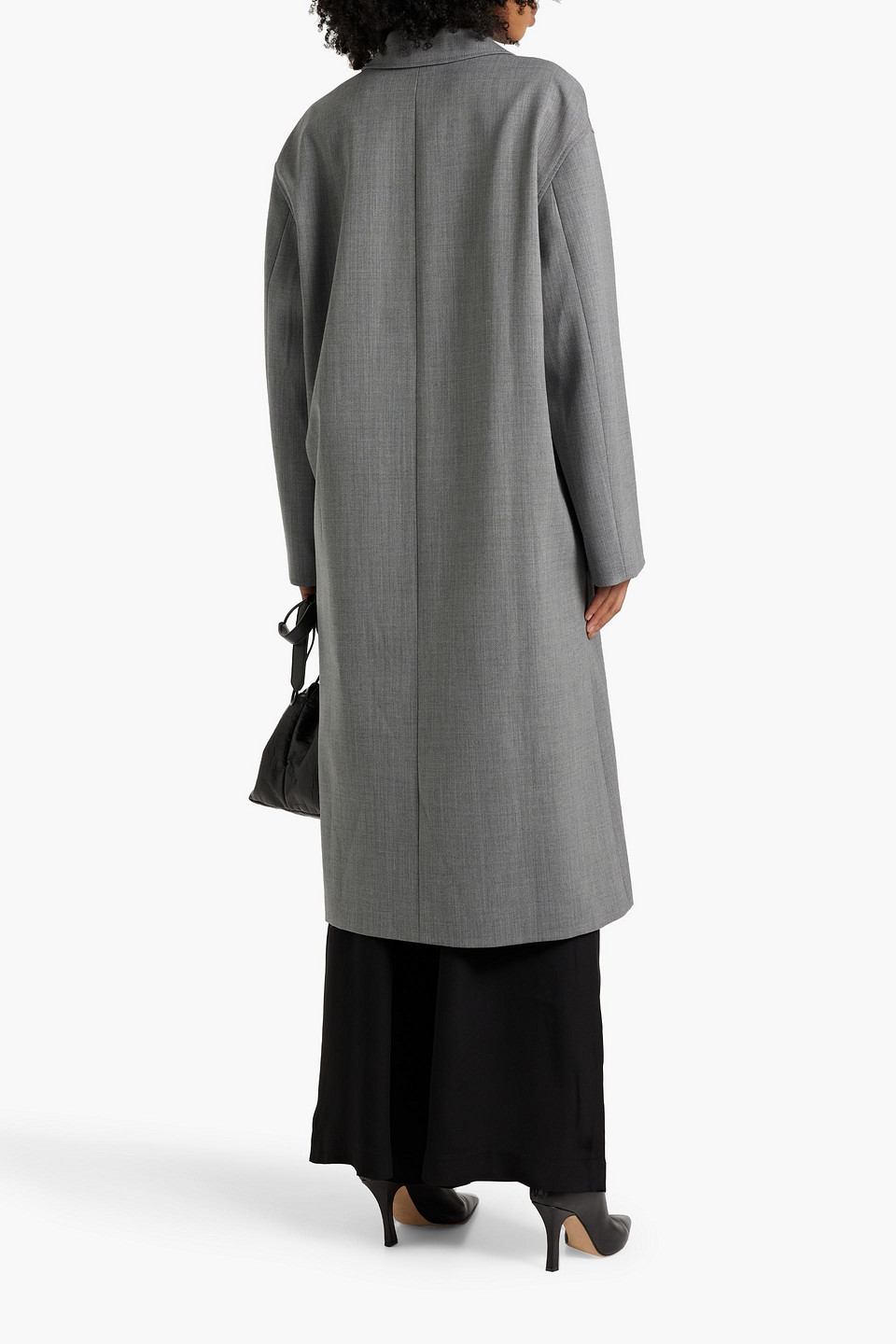 NILI LOTAN ADRIEN MÉLANGE TWILL COAT