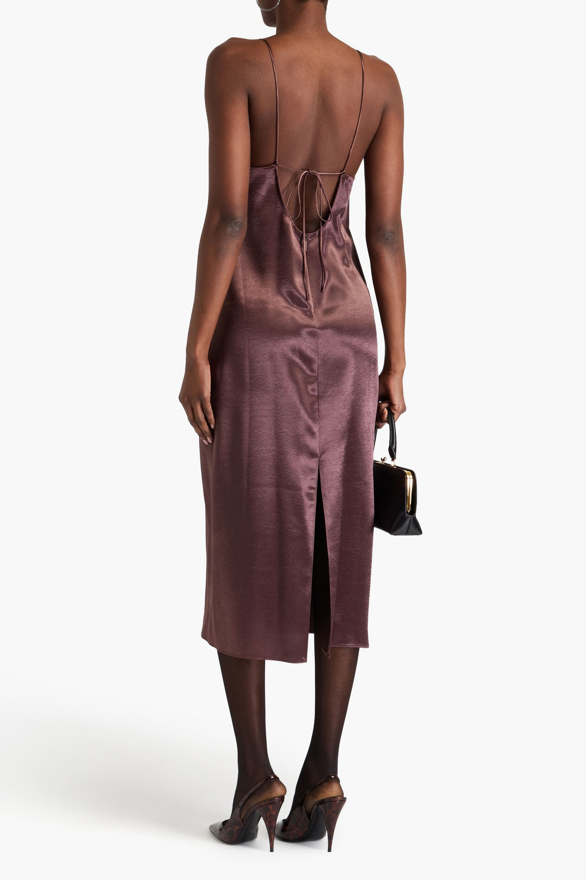Tibi Satin-crepe midi slip dress thumbnail