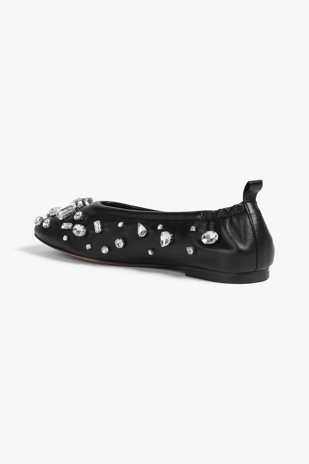 3.1 PHILLIP LIM ID 크리스털 장식 가죽 발레리나 플랫