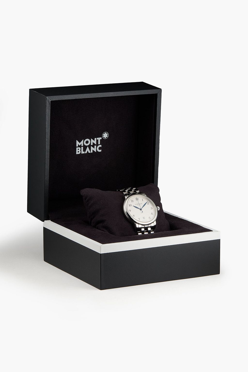 MONTBLANC ساعة "ستار ليجاسي" أوتوماتيكية تعرض التاريخ بقطر 39 مم من الصلب المقاوم للصدأ، الرقم المرجعي MB117323