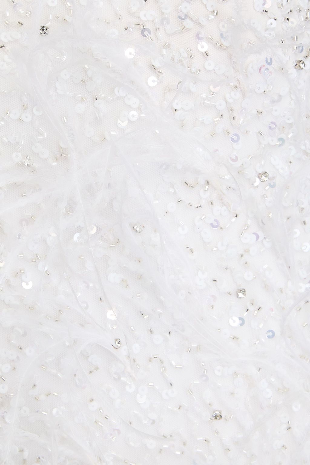 RETROFÊTE Sina one-shoulder embellished tulle mini dress