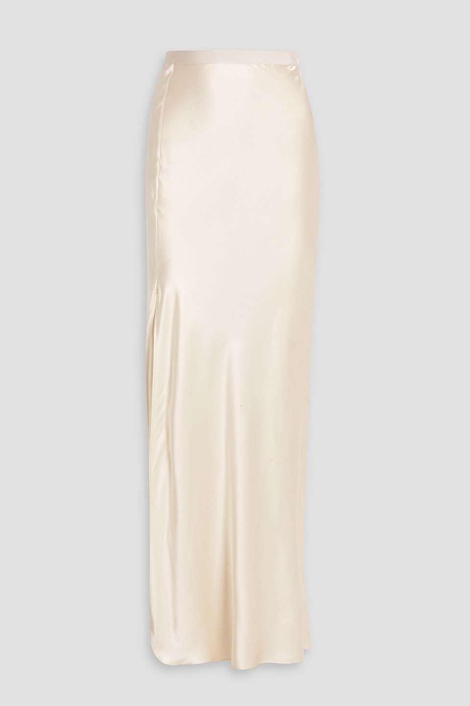 Nili Lotan Azelea Silk-satin Maxi Skirt In Ivory