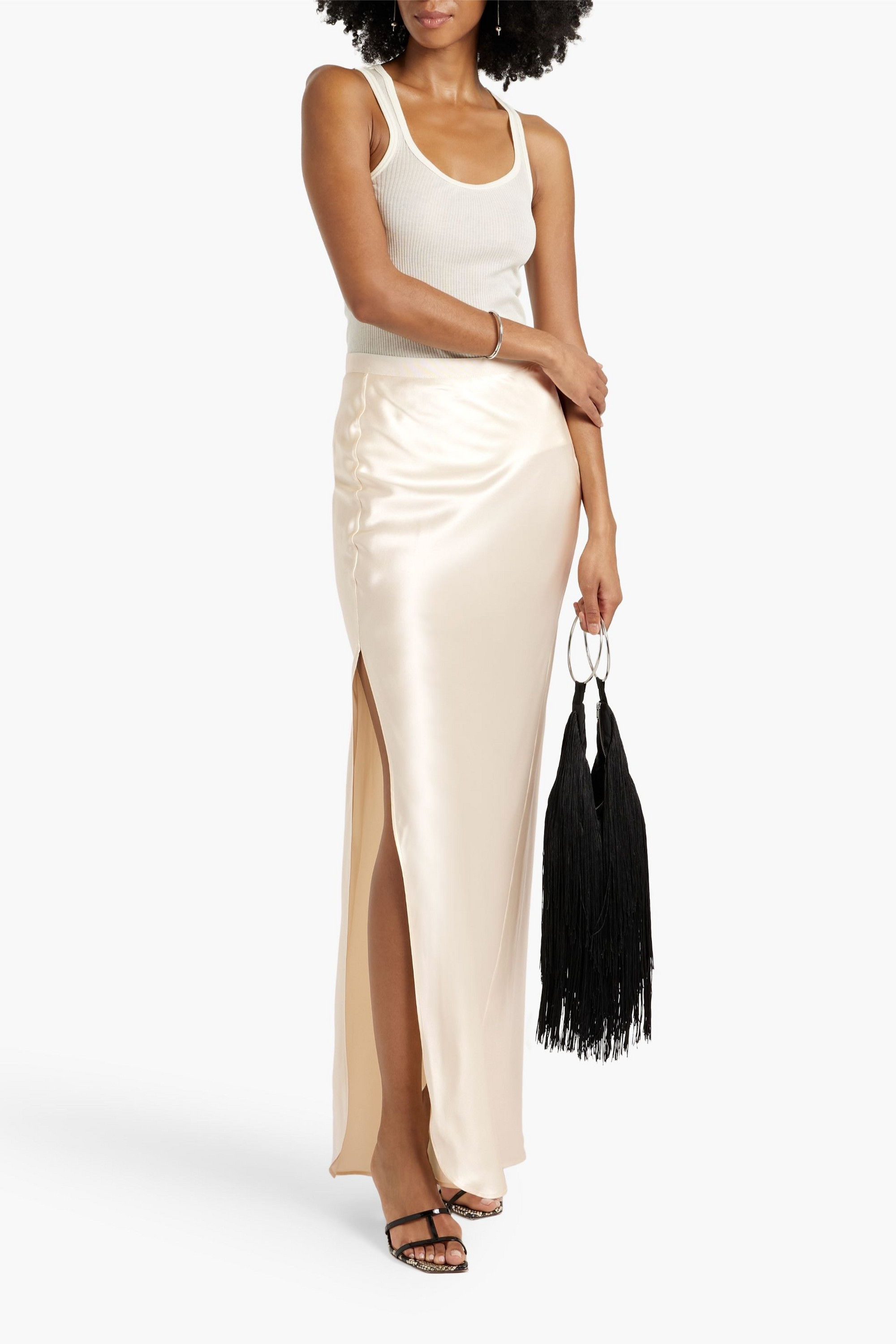 Nili Lotan Azelea silk-satin maxi skirt