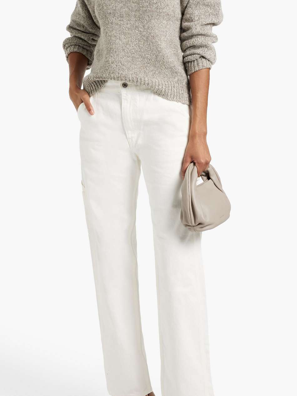 calvin high-rise straight-leg jeans