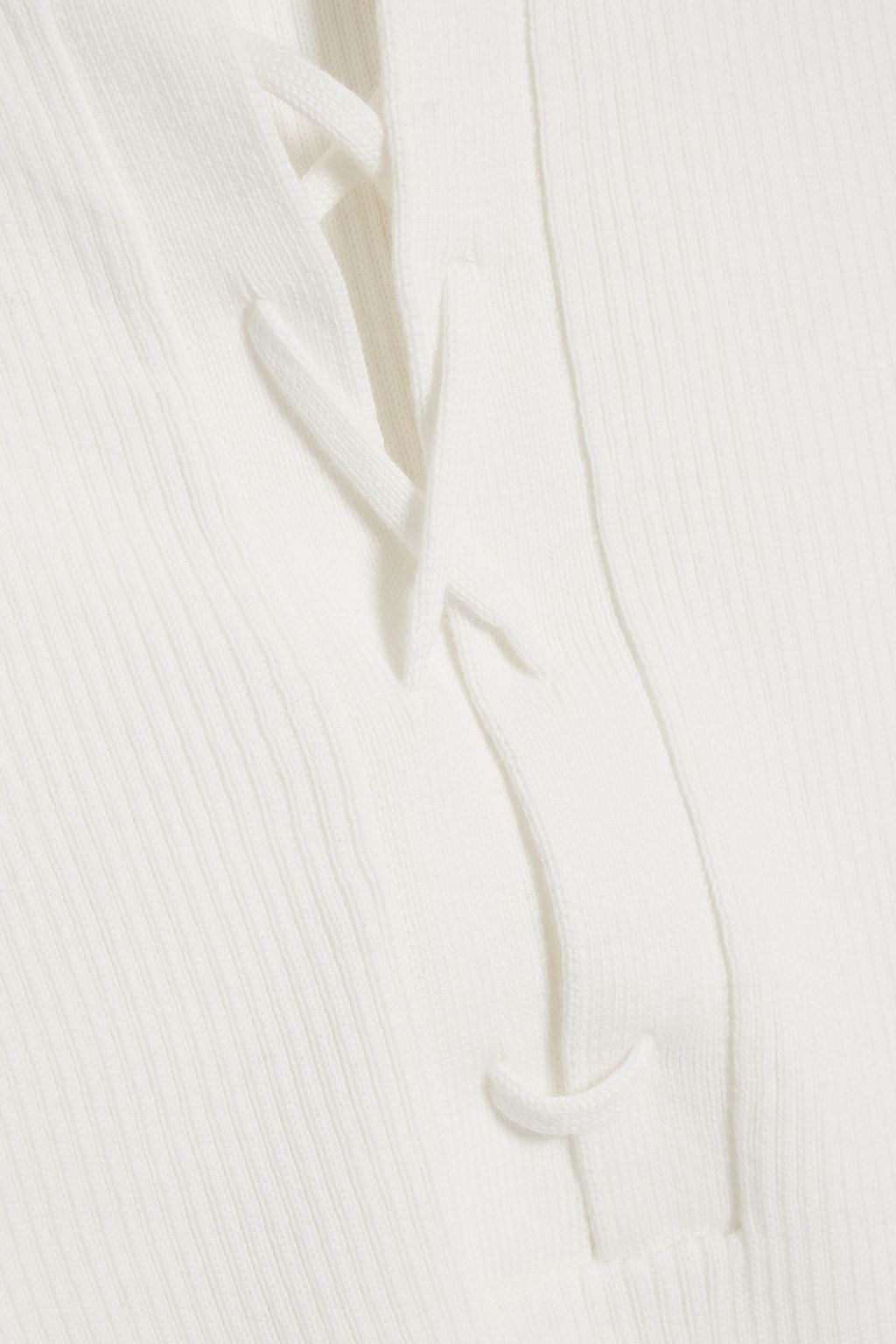 NILI LOTAN Ribbed cotton-jersey top