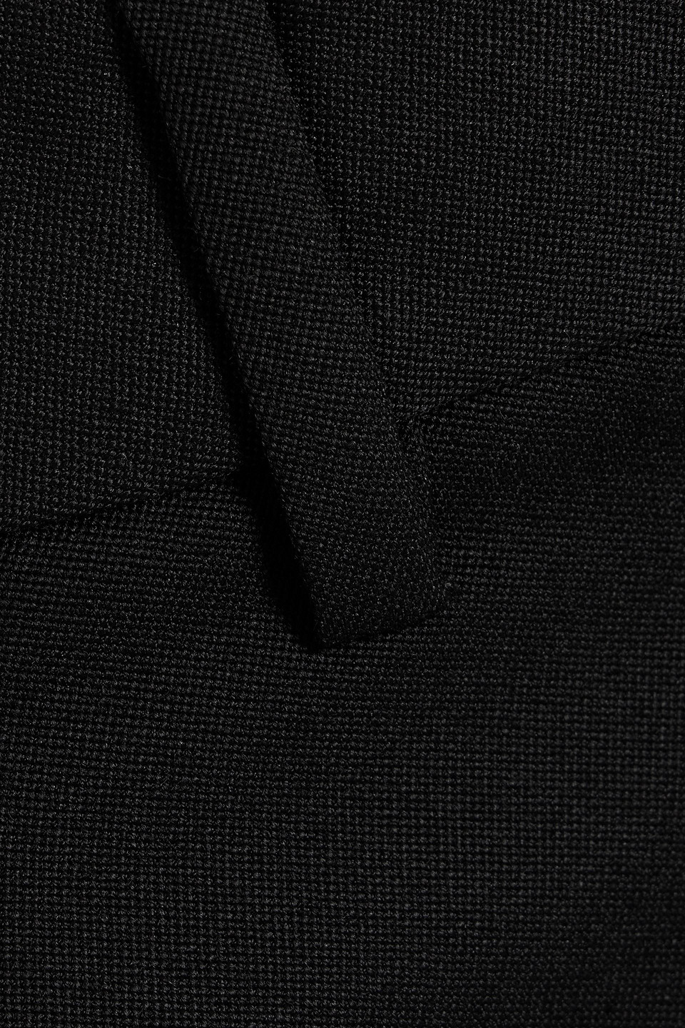 Shop Nili Lotan Erza Wool-crepe Shorts In Black