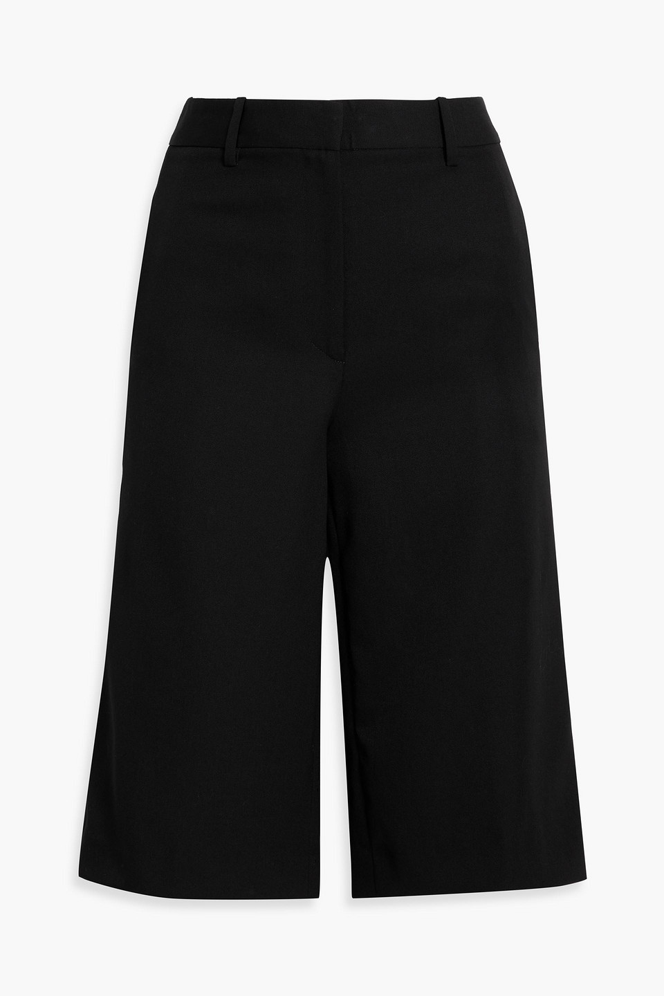 Nili Lotan Erza Wool-crepe Shorts In Black