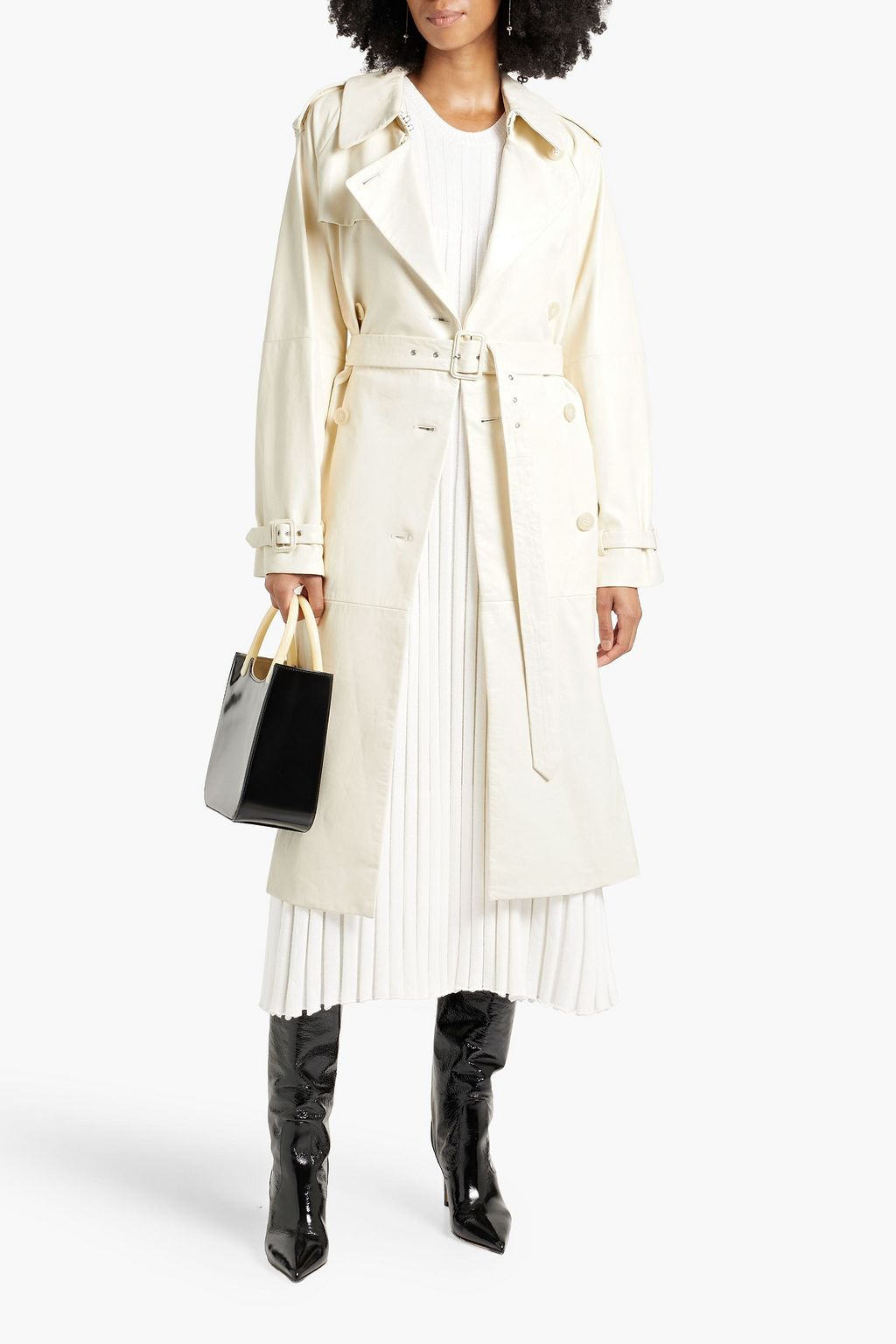 Nili lotan leather trench discount