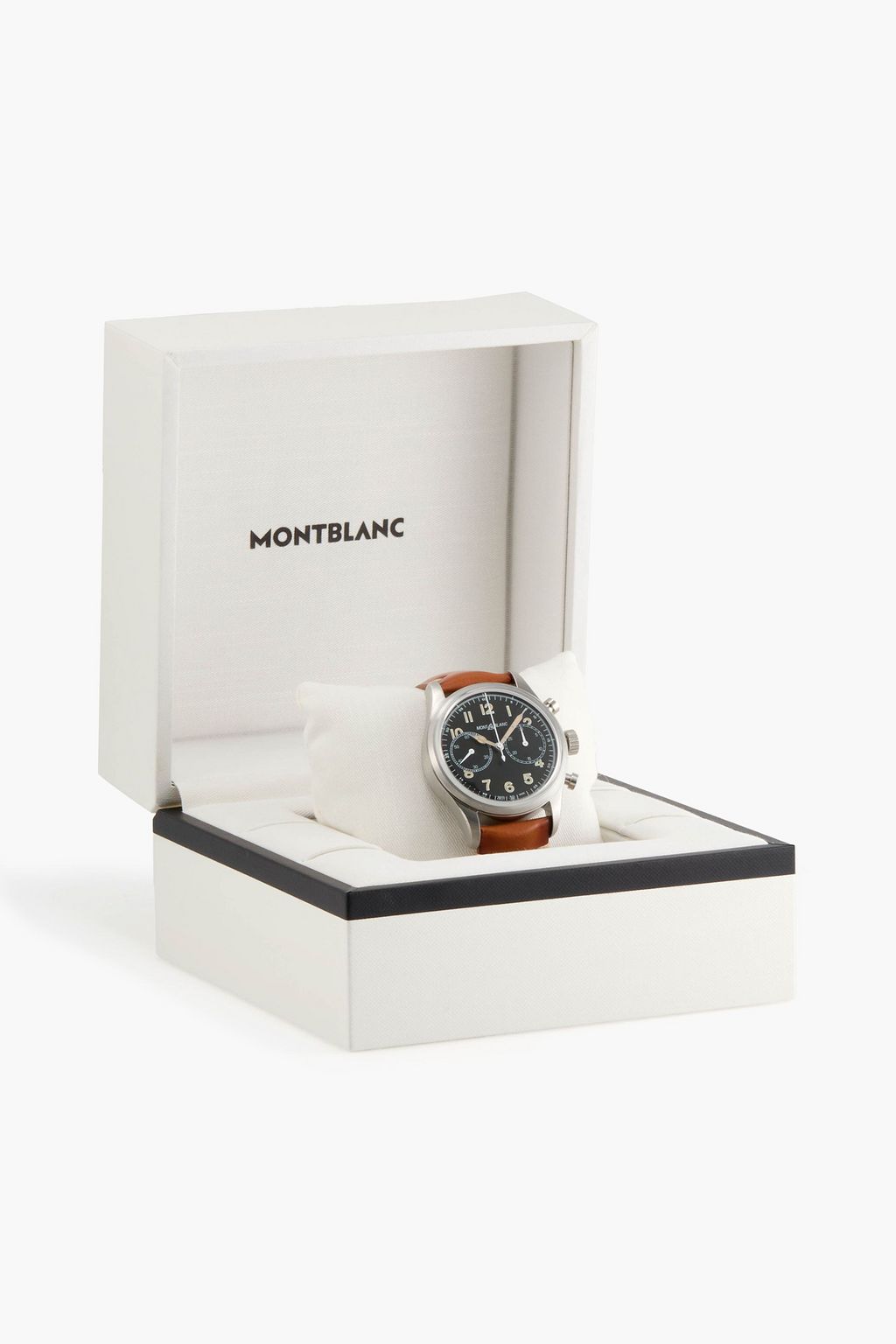 MONTBLANC Montblanc 1858 Automatic Chronograph 42mm stainless steel and leather watch, Ref. No. MB117836  