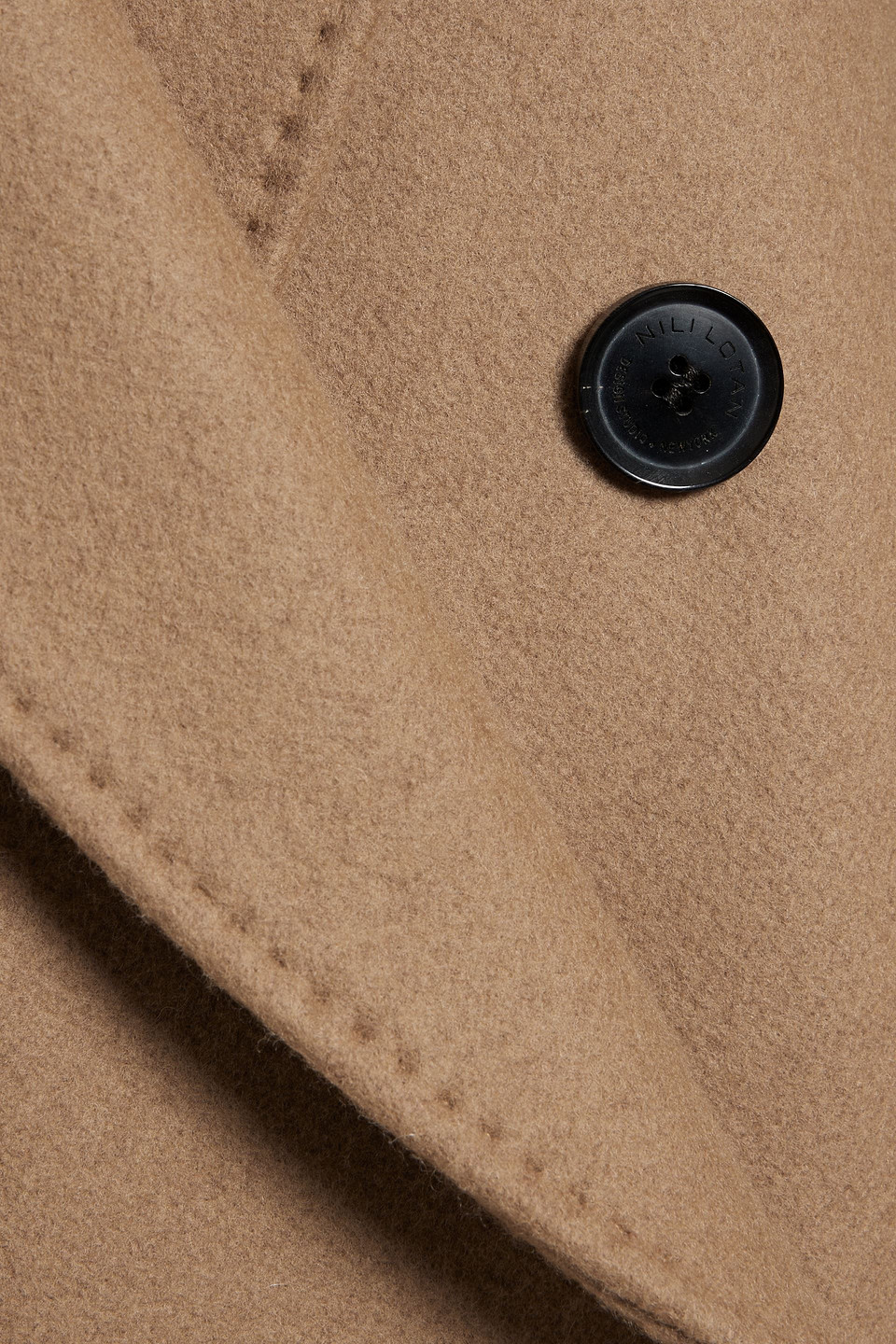NILI LOTAN EDMONT DOUBLE-BREASTED WOOL-BLEND FELT COAT