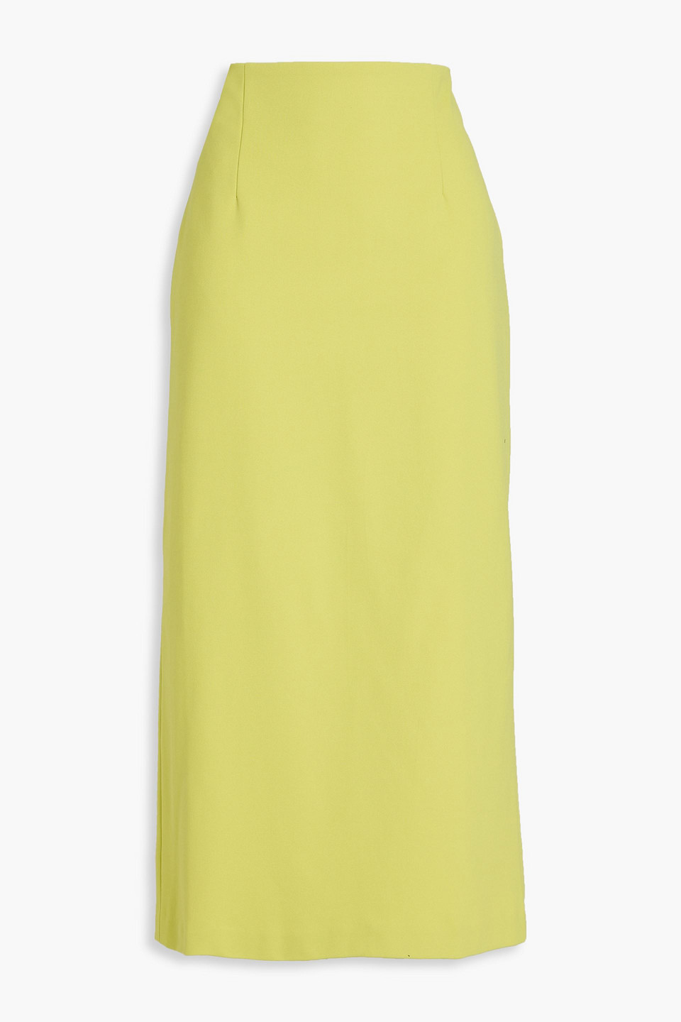 Tibi Jersey Midi Skirt In Lime Green