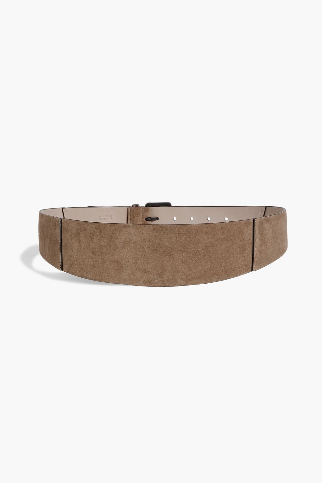 BRUNELLO CUCINELLI Bead-embellished suede belt